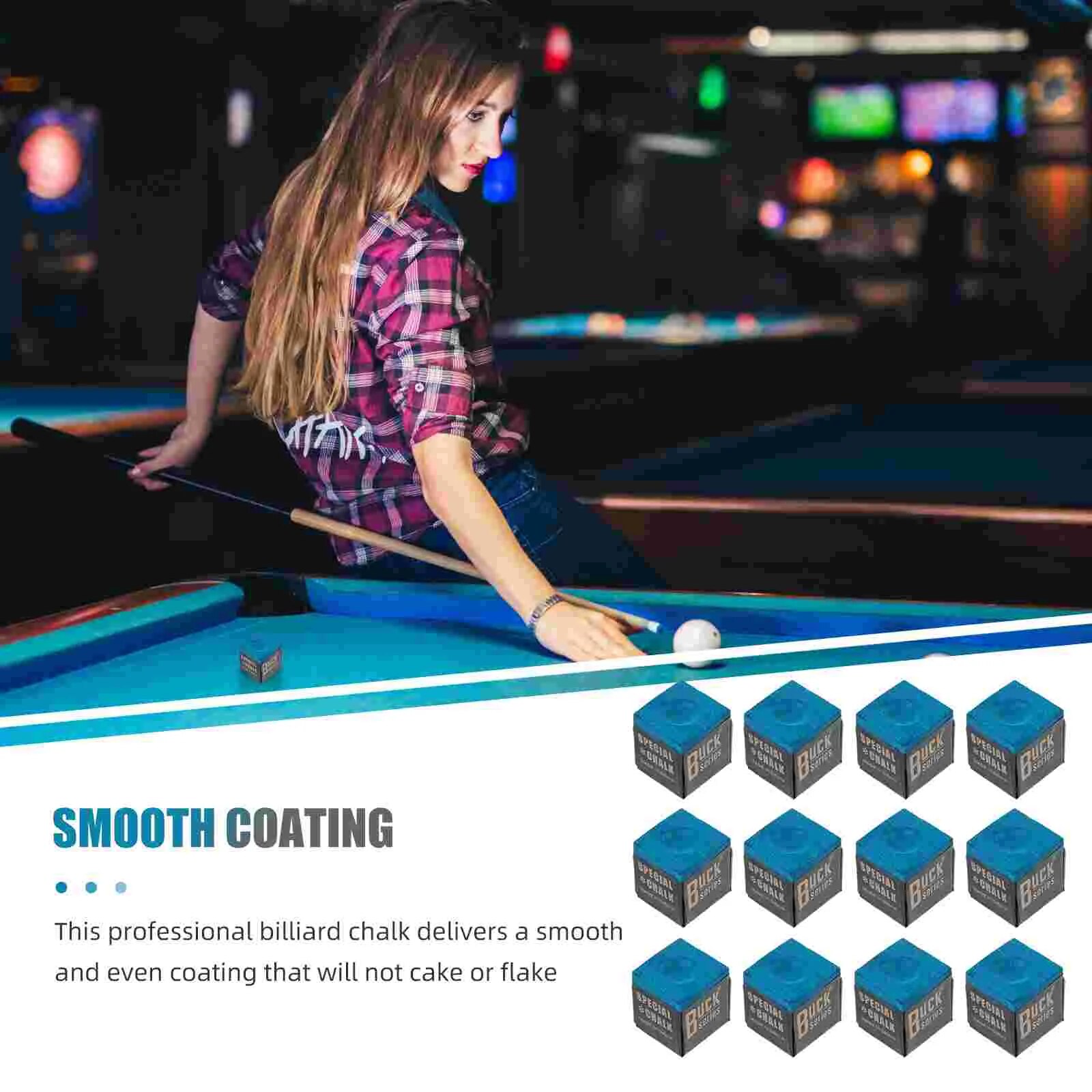 Chalk Pool Cue Table Accessories Snooker Billiard Stick Billiards Chalks Holder Hand Tip Supplies Sticks Blue Tipstaom. 