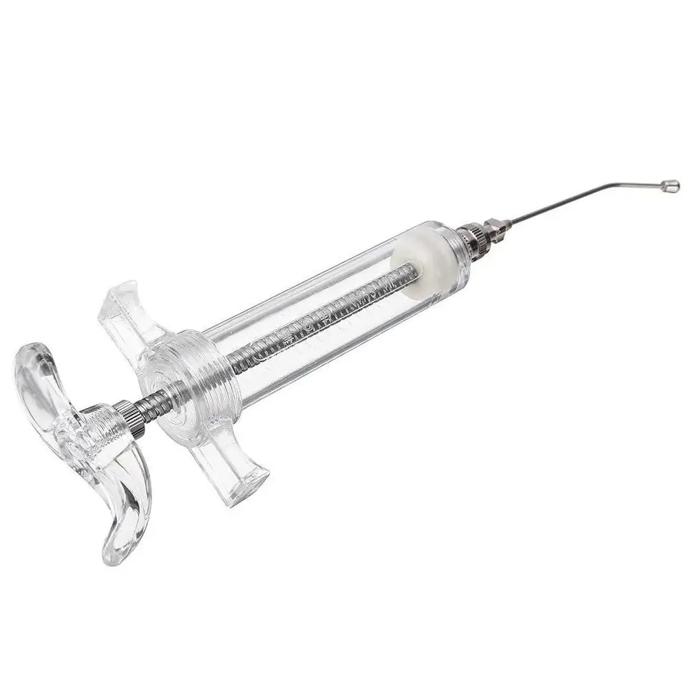 【DATA FROG Global MALL】(NEW)MeterMall 1PC Professional Parrot Syringe Parrots Feeding Syringe Curved Gavage Tubes