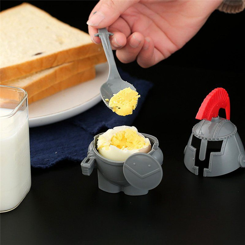 Boiled Egg Cup Holder with A Spoon Fork Included - Knight Design - Kitchen Utensil Decor,Order of the Knights Easy to Use. 