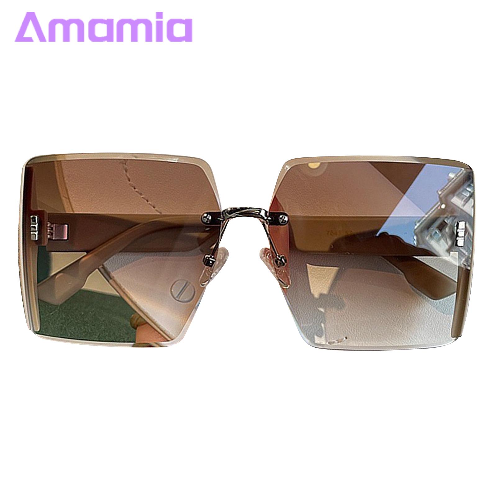 Punk Style Sunglasses Stylish Rectangle Frame Women's Sunglasses Trendy Anti-uv Eyewear for Beach Vacation Outdoor Activities Plastic Steel Frame Sunglasses