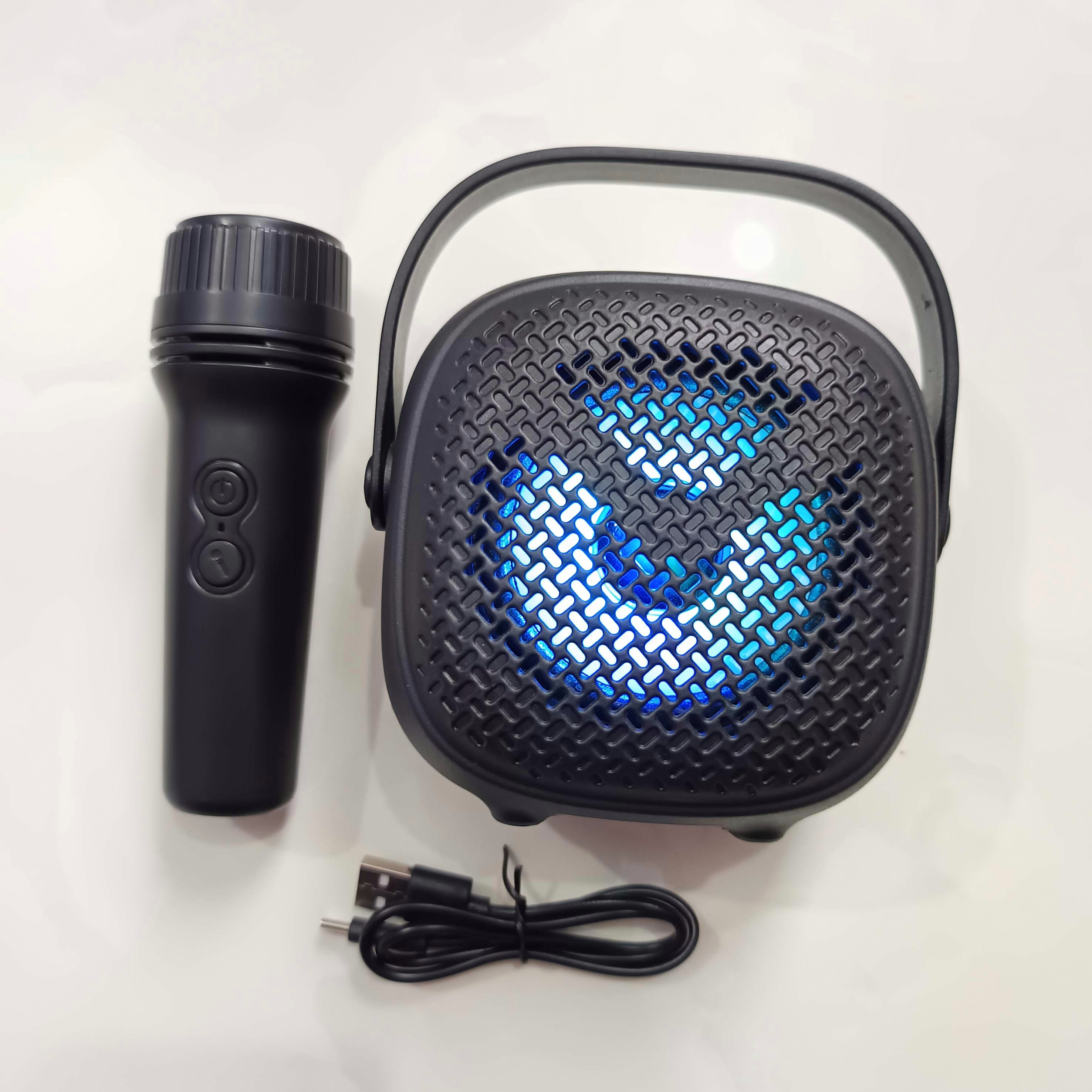 GREATNICE GTS-1941 Bluetooth, USB, SD Card & FM Radio Supported RGB Lighting Wireless Speaker With Microphone. 