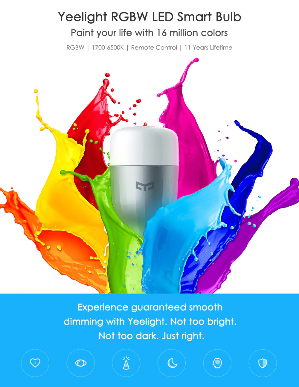 Xiaomi Yeelight Smart LED 1SE Color RGB Smart Bulb With Google Assistant.. 
