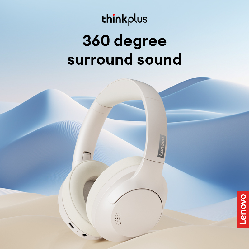 Lenovo Th46 Wireless Bluetooth 5.4 Headphones Scalable Super Battery Life Headset Hd Calling Active Noise Reduction Earbuds. 