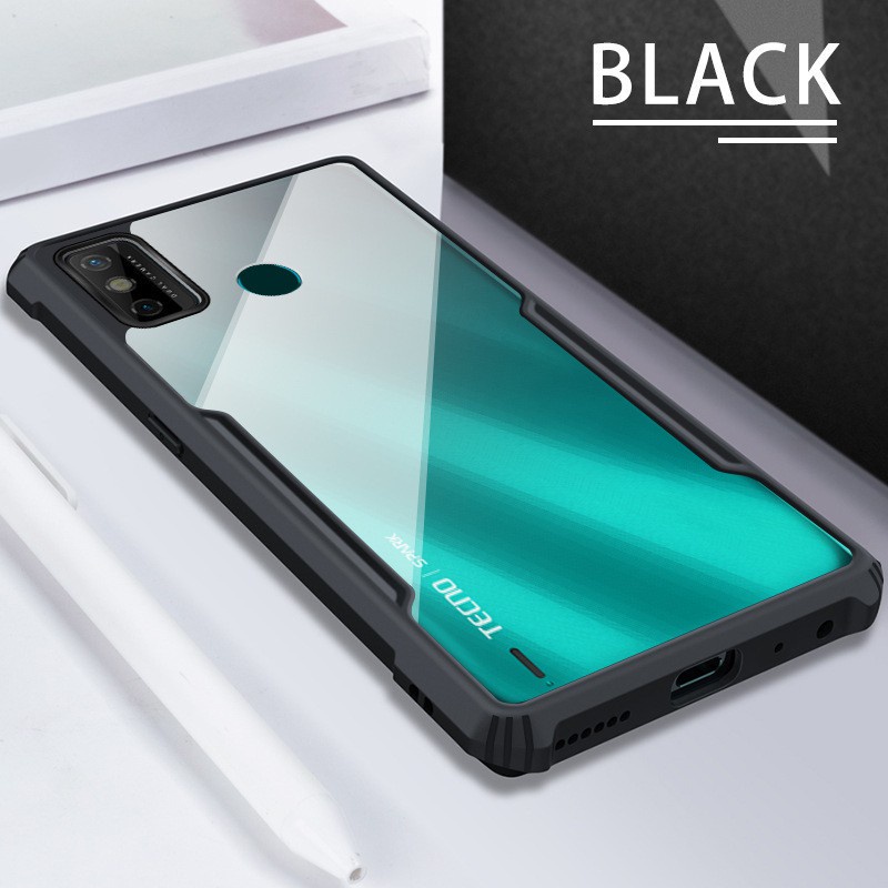 itel P55 5G Phone Case for itel S23+ S23 Plus A70 A60s Acrylic Transparent Shockproof Casing TPU Soft Anti-fall Back Cover. 