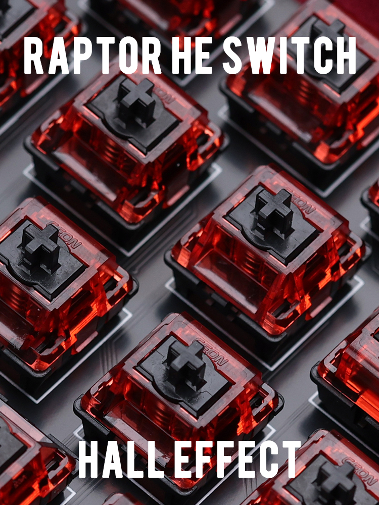 Original Geonworks Raptor HE Switch Wooting 60HE Apex Electromagnetic Trigger Hall Effect Magnetic Switch Keyboard DIY Custom. 