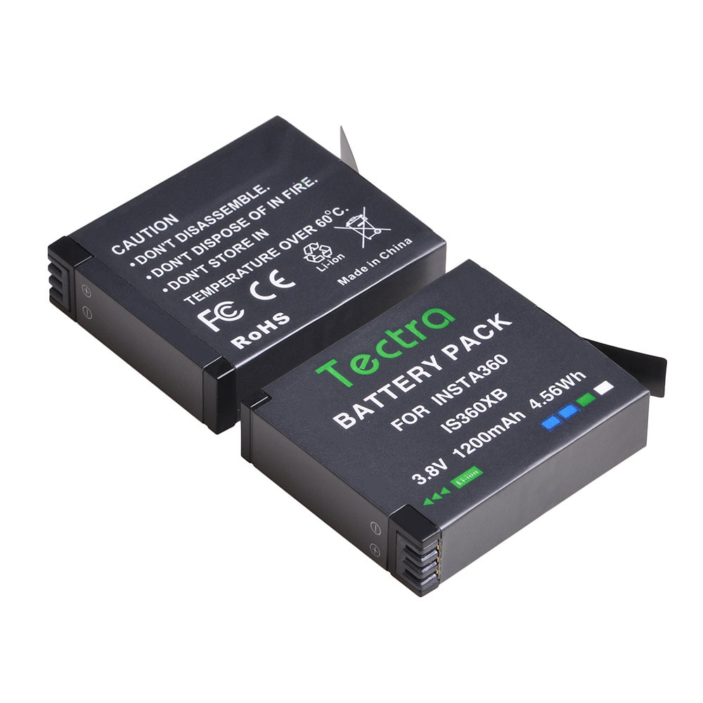 1200mAh ONE X Battery for Insta360 ONE X Camera Replacement Batteries. 