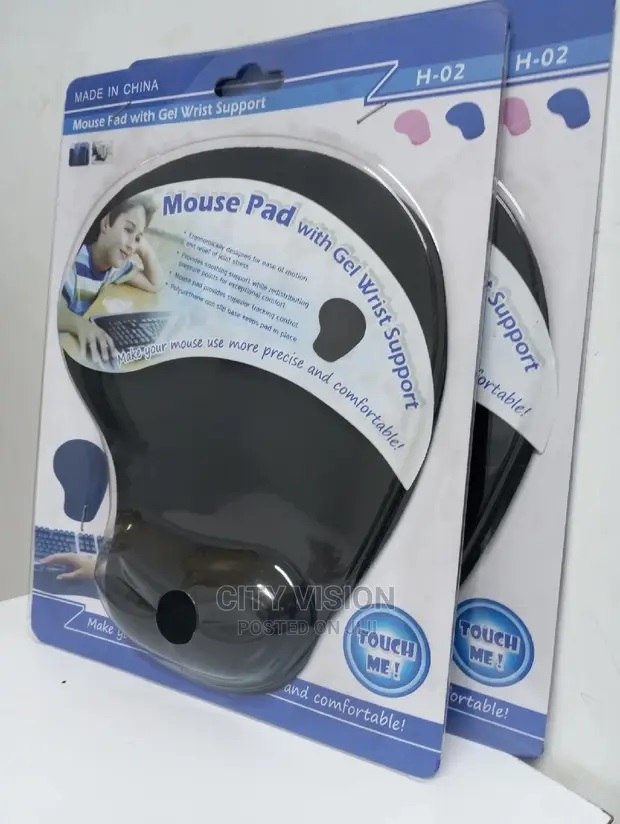 Gel Mouse Pad, Ergonomic Mouse Pad with Gel Wrist Rest Support, Gaming Mouse Pad-black. 