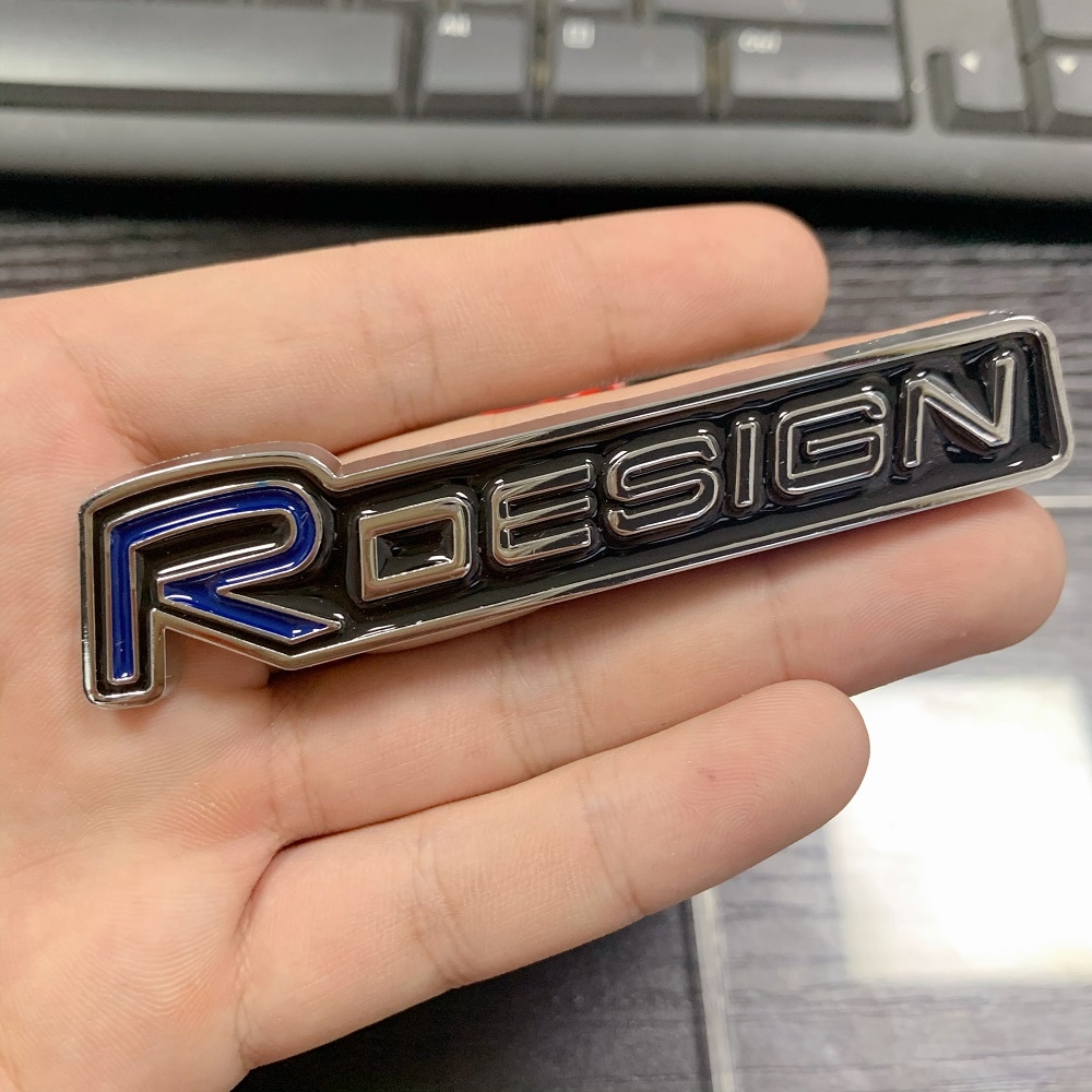 R design Car Styling Sticker 3D Badge Emblem For Volvo Rdesign XC90 S60 XC60 V70 S80 S40 V50 V40 V60 C30 S70 S90 V90 Accessories. 