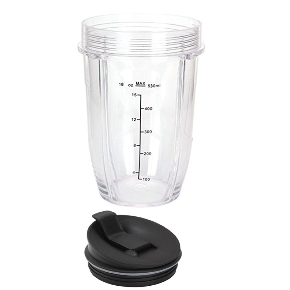 for Nutri Ninja 18 Oz Cup with 2 Sealing Caps, Suitable for 900W/1000W NINJA Juicer Series Blender (2 Pack). 