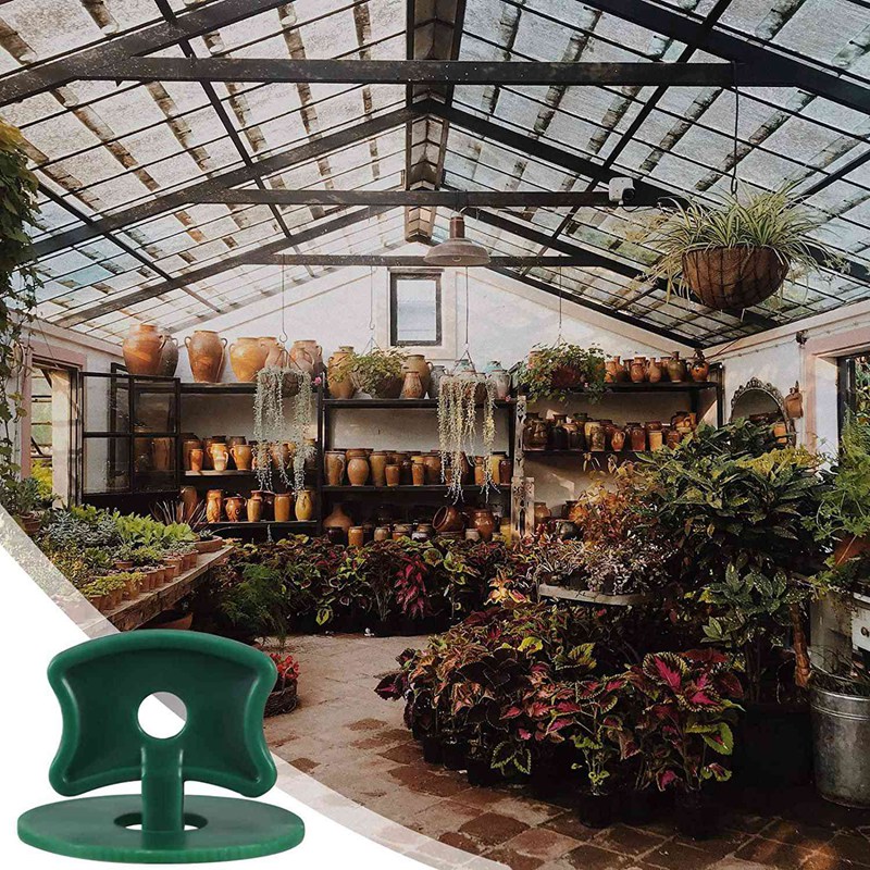 200Pcs Greenhouse Plastic Twist Fixing Clips and Washers for Insulation and Bubble Netting Shading to Greenhouses. 