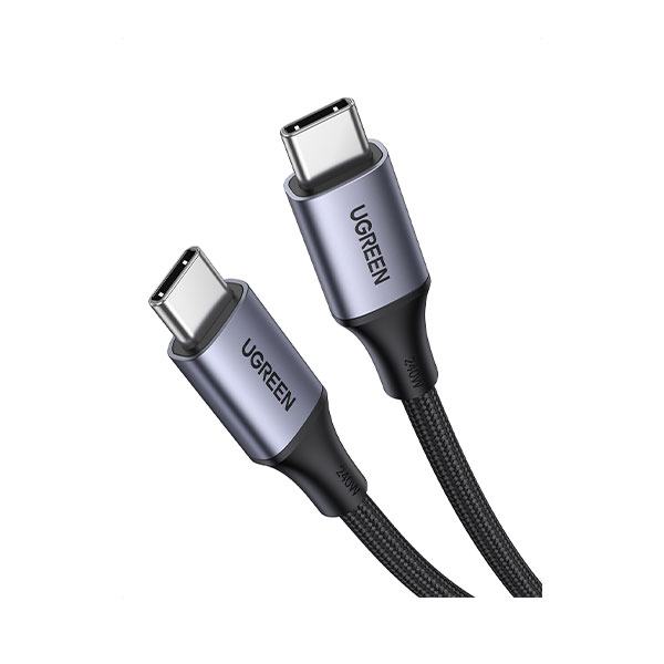 UGREEN US535 (15311) USB-C to USB-C 240W PD Fast Charging Cable - 1m - 240Watt USB C Cable - Equipped with an intelligent E-Marker chip - Compatible with Almost All USB C Devices - Built for Longevity. 