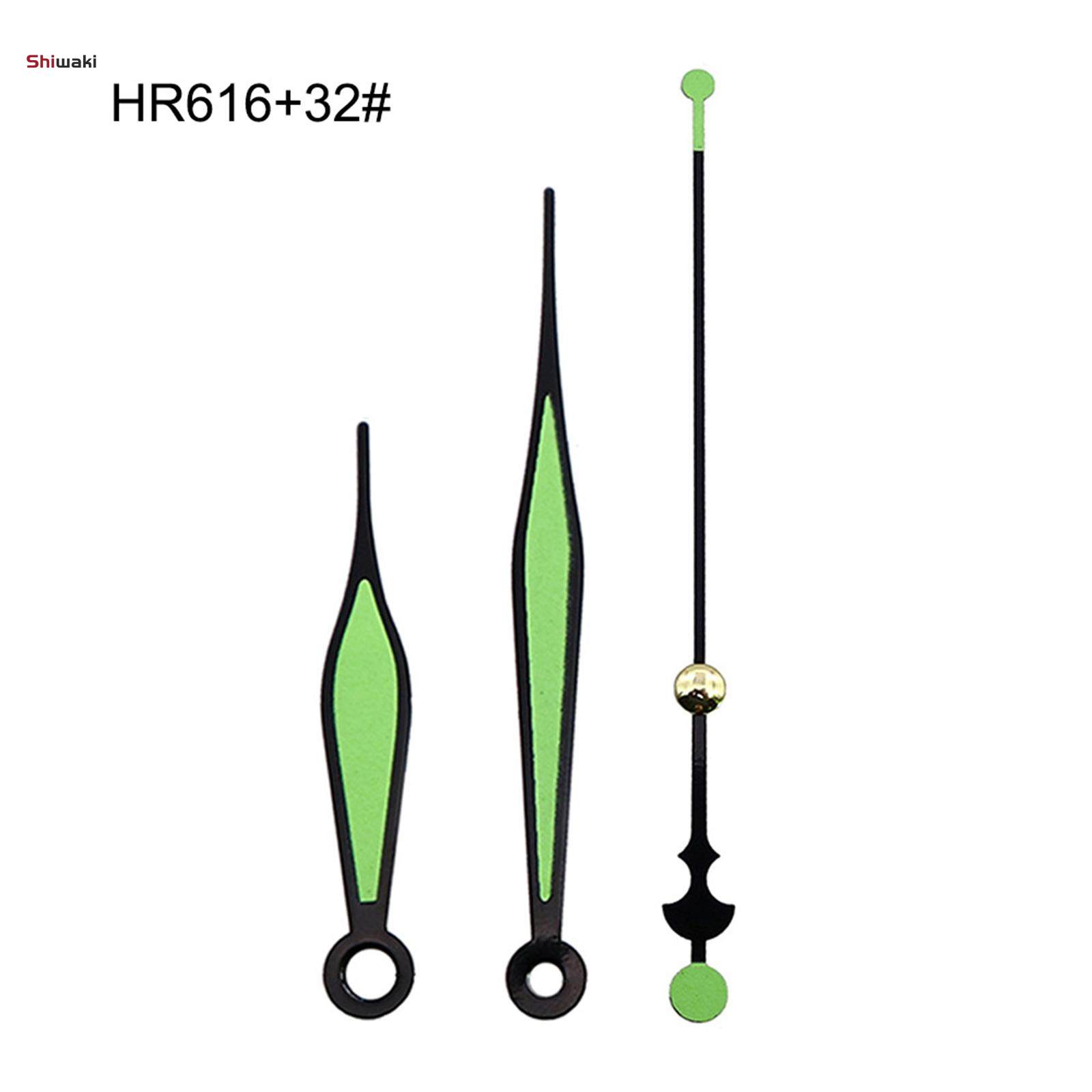 Glowing Luminous Hands Clock Movement Mechanism Repair Parts Metal Pointer. 