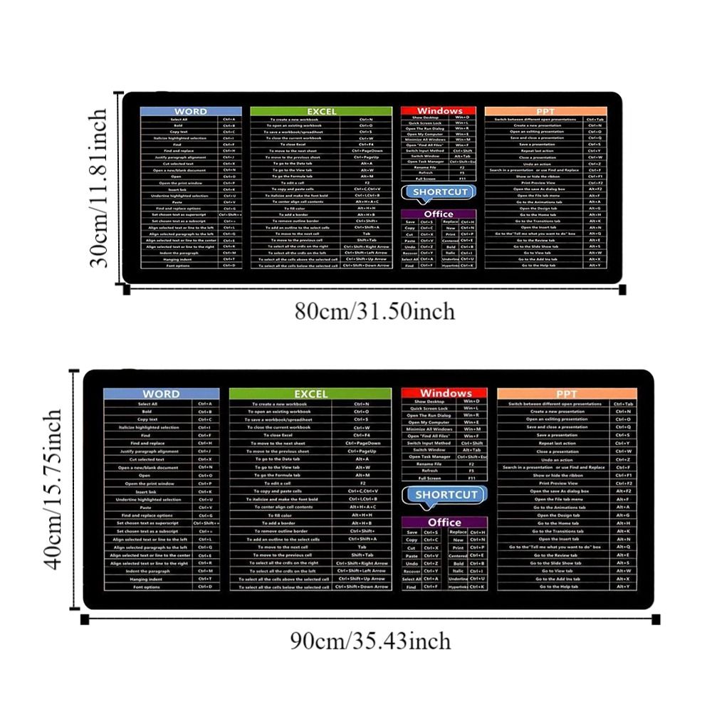 Periodic Table of Elements Java/Python/SQL Shortcut Mouse Pad EXCO Office Music/Medicine Keyboard Mats English Shortcut Keys Investor Gift Trader Desk Pad Laptop Pads. 