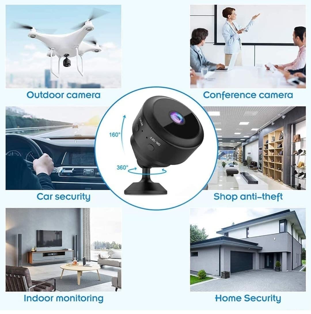 A9 Mini Spy Camera, 1080P HD Mini WiFi  Spy Camera for Mobile Viewing, Indoor Micro Long Life Surveillance Cameras, Outdoor/Indoor Camera with Recording