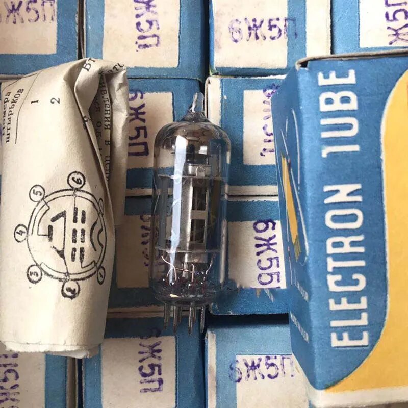 【YIYANGMAOYI111】2PCS New Union 6 5n 6J5 Valve Vacuum Replace 6AN for Amplifier Preamp. 