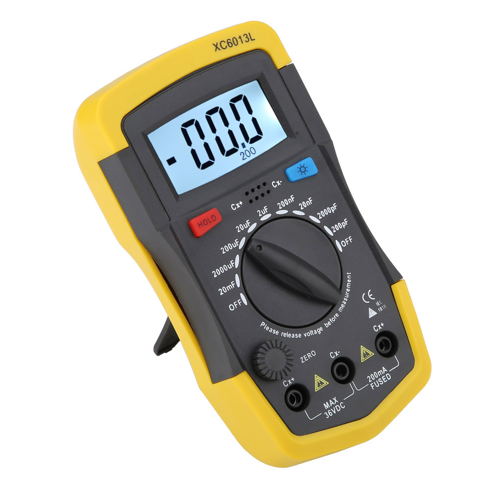 LCD Digital Capacitor Tester Capacitance Meter mF uF Circuit Gauge. 
