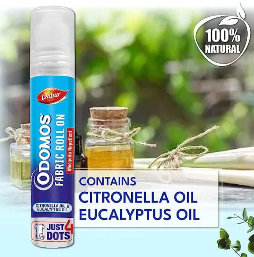 Odomos Mosquito Repellent Fabric Roll On - 8 ml. 