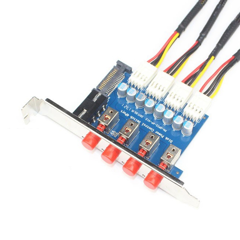 HDD Power Control Switch Hard Drive Selector SATA Drive Switcher for Desktop PC Computer. 