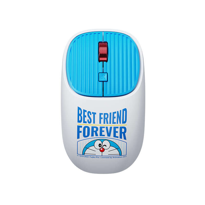 Doraemon and Mouse Set Cartoon Laptop Tablet Bluetooth Colorful Light Wireless Keyboard. 