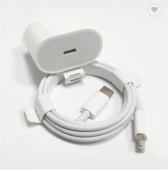 Power Adapter 20W USB-C Fast Charger For Apple iPhone 14 14 Pro Max 13 12 11 X XS XR 7 8 Plus with Type C to lightning cable. 