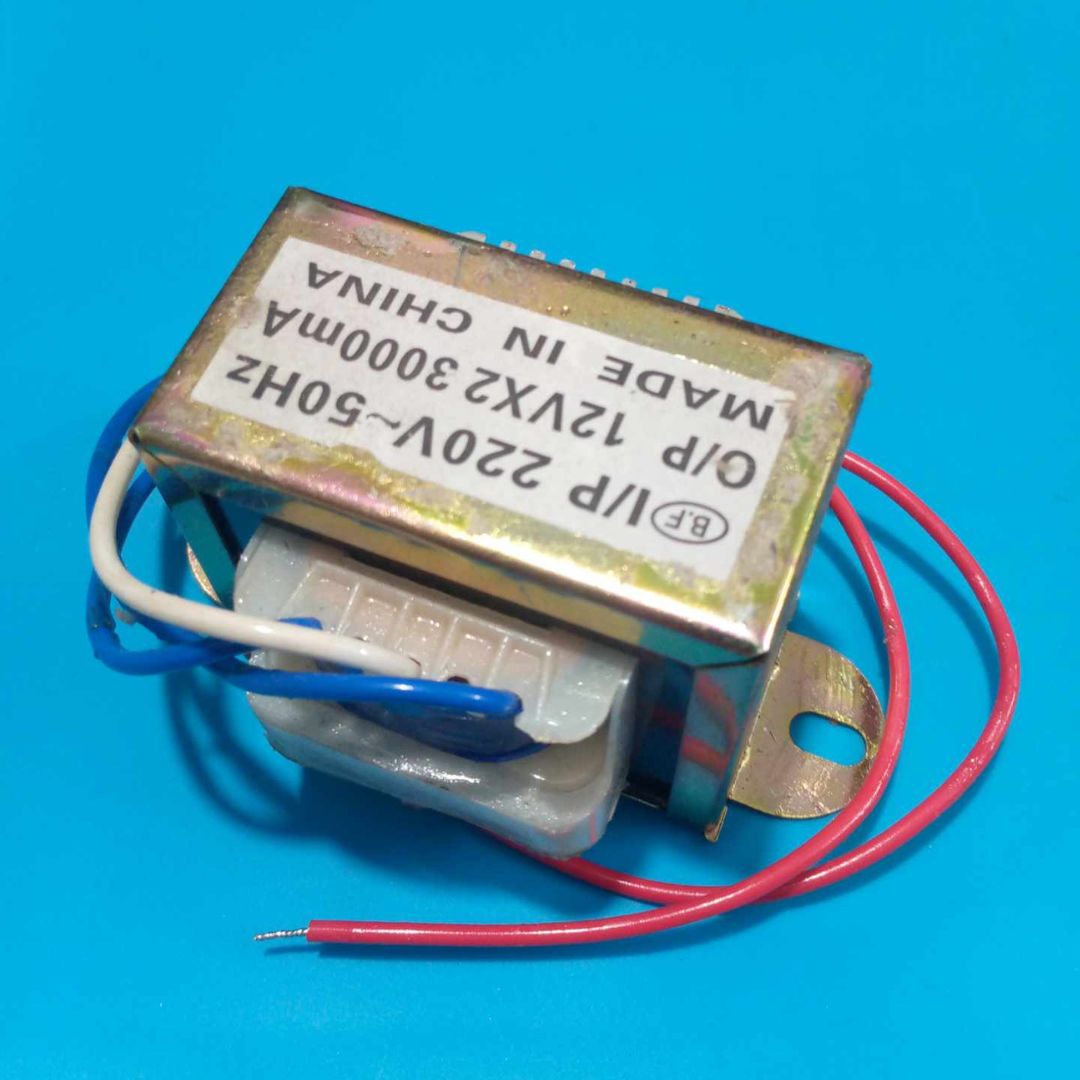 CHINESE 3Amp 12V Transformer 12V-0-12V 3000mA Input AC 220V 50Hz Output DC 12 Volt 3A Step Down Transformers For Power Supplies Adapters Electronics Project DIY - Multi Plug - Multi Plug. 
