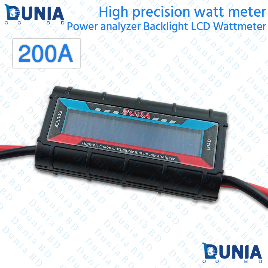 150A Watt Meter Power Analyzer High Precision RC with Digital LCD Screen for Voltage Current Power Charge and Energy Measurement. 