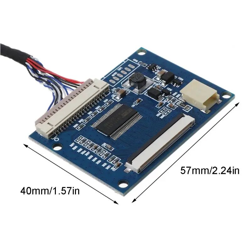 1Set Standard 20Pin 1-ch LVDS Input to 50Pin TTL Output Driver Board with Cable. 