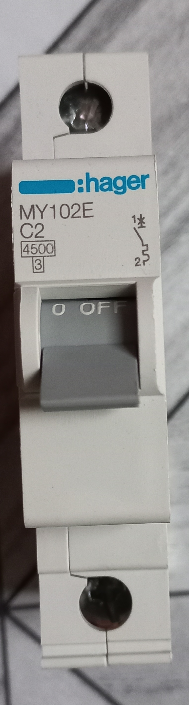 Hager Circuit breaker, 02A SP MCB, Franch origin, High quality, International Brand etc. 