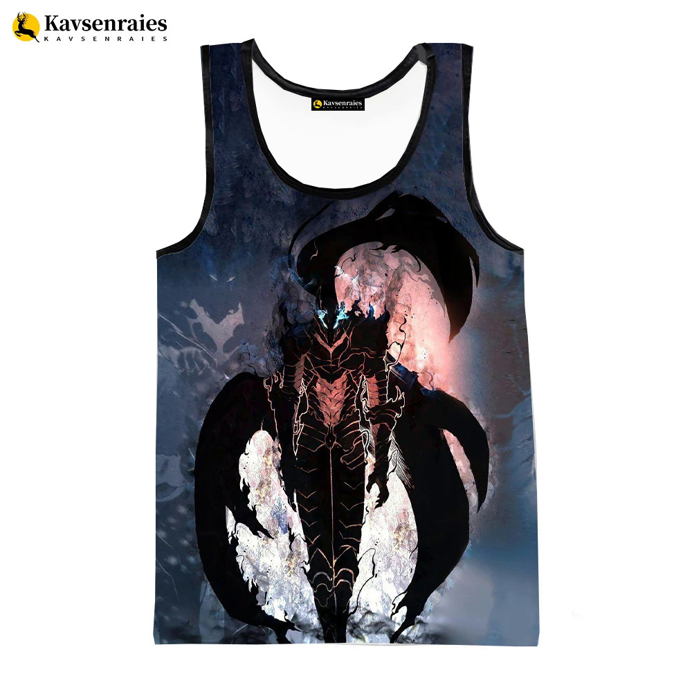 Solo Leveling 3D Print Tank Tops Men's Clothing Women Casual Solo Leveling Sleeveless T-shirt Hip Hop Streetwear Oversized Tops. 
