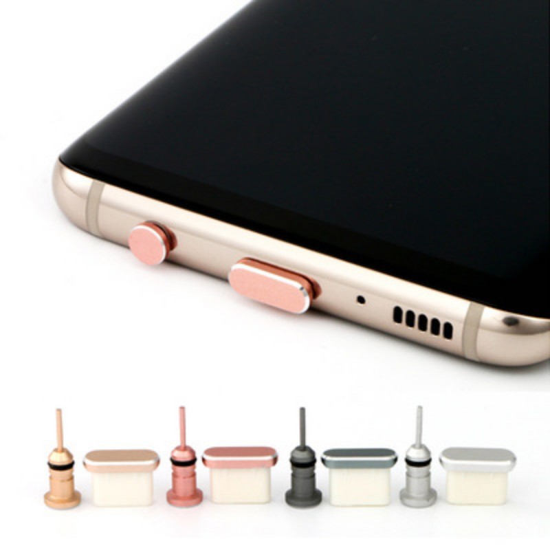 Universal Anti Dust Plug Set USB Type-C Port And 3.5mm Earphone Jack Plug For Mobile Smartphone - Effortless Usage. 