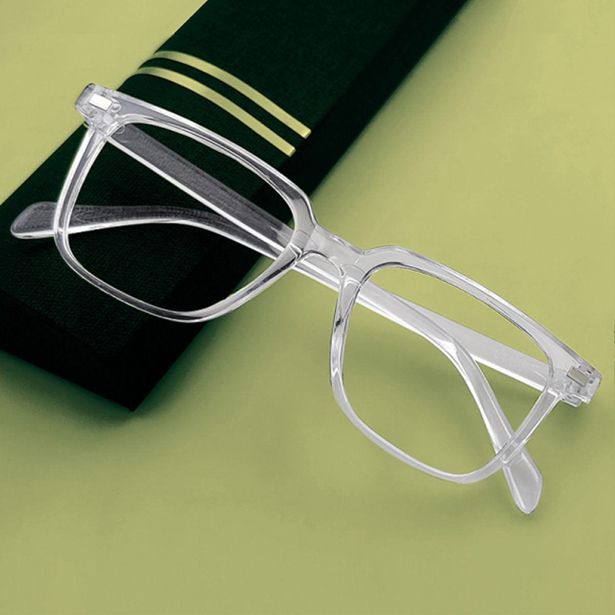 （NEW）Understated -Choice and Remark -Transparent Frame Clear glass for Men- Avant-garde Qualityful - Easy To care and Longive. 