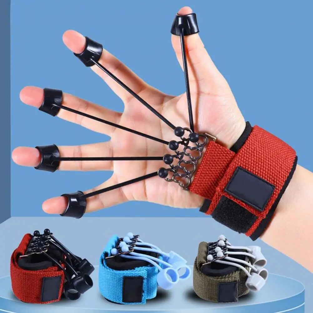5Pcs 10/20/40/60/75LB Finger Gripper High Elasticity Ergonomic Comfortable Grip Finger Flexion Extension Training DeviceBasketball
