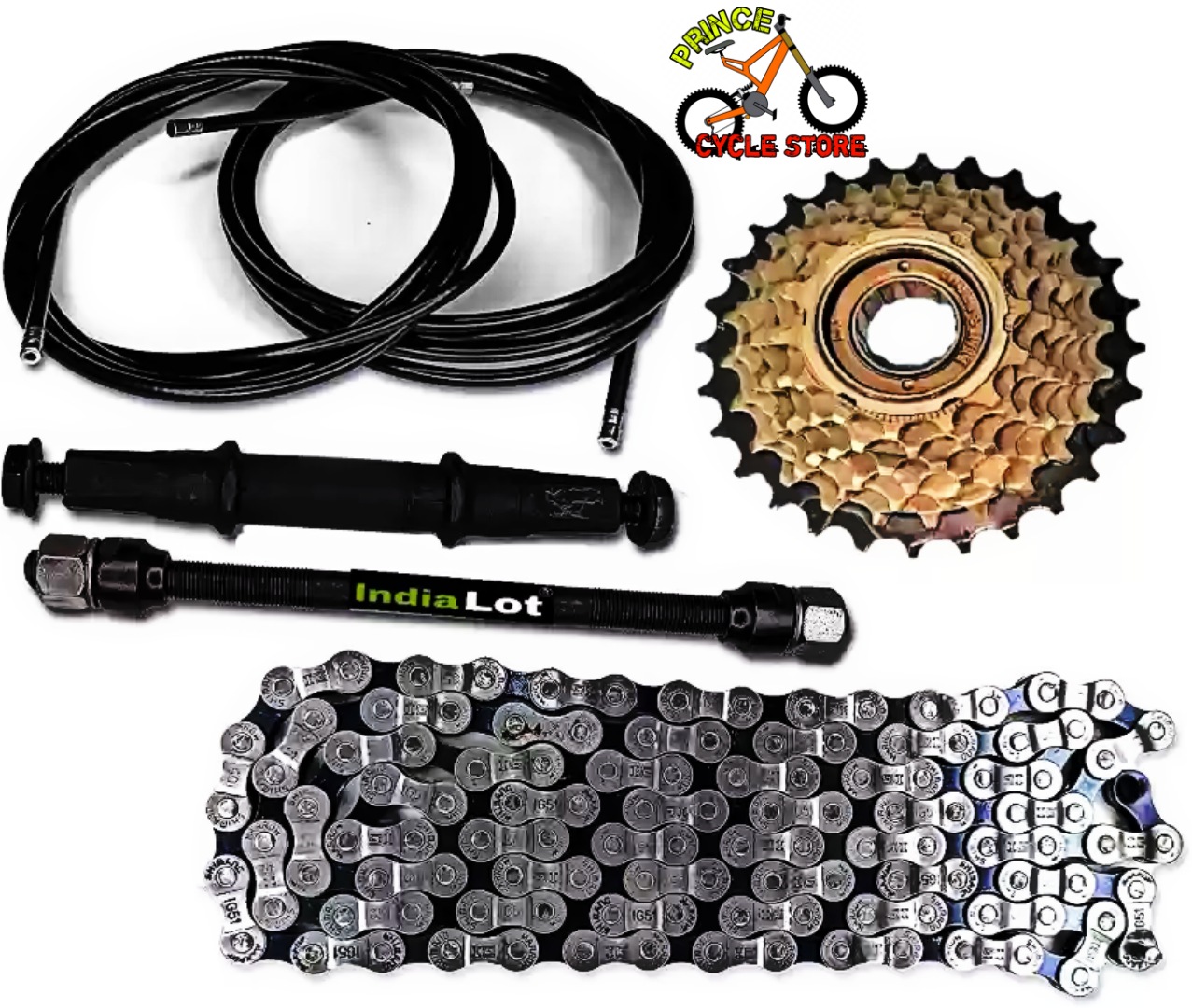 Complete Bicycle Gear Set 21 Speed, Total 12 Parts, Cycle Gear Kit Set Compatible for All Kind of Bicycles Prince Cycle Store. 