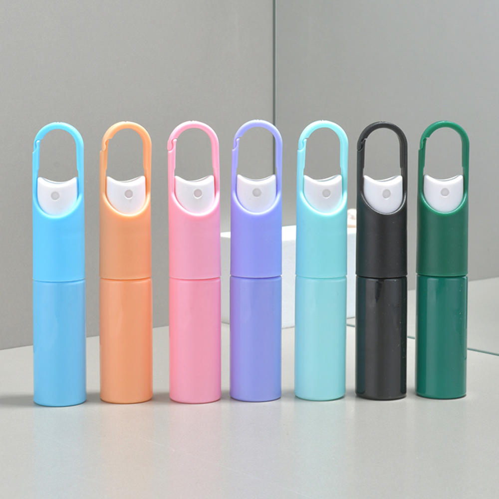 Portable Hand Sanitizer Refillable Empty 20ml Fragrance Container Mini Hook Bottle Spray Bottle for Travel Daily Use Office School Outdoor. 