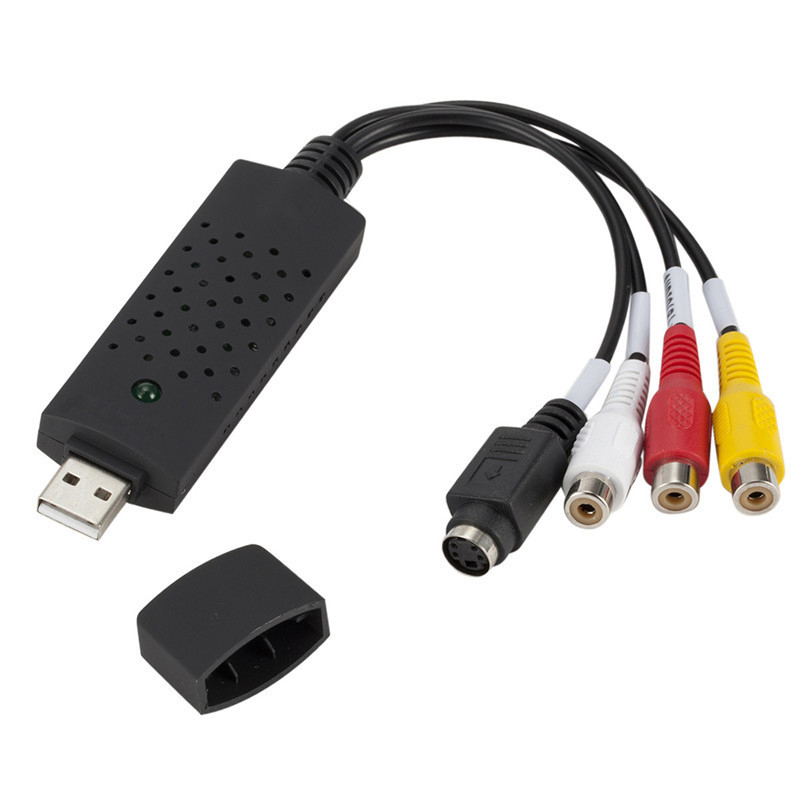 Portable USB2.0 Audio Video Capture Card Adapter Easy To Cap Easycap VHS To DVD Video Capture Converter Hudduo