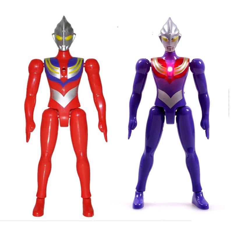 Ultraman toy doll model digga music light joint action doll kids boy toys wholesale. 