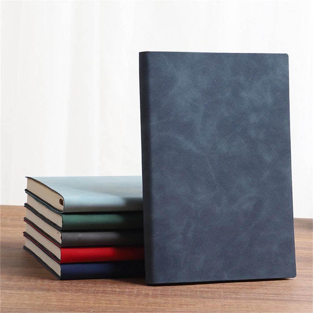 100 Pages Business Notebook Professional Premium Quality Hardcover A5 Notebook A5 Size PU Leather Exercise Book for Office Meetings Business Professionals Journaling -Taking Academic Use. 