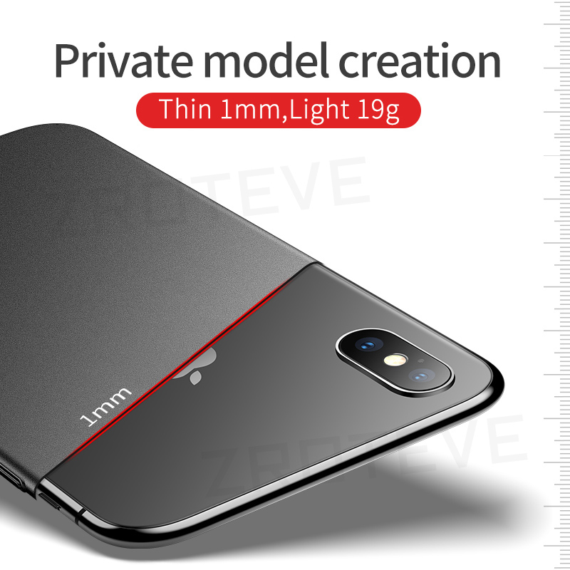 For iPhone X XR Case ZROTEVE Luxury Ultra Thin Frosted Hard PC Cover For Apple iphone XR XS Max iPhonex 10 iPhone10 Phone Cases. 