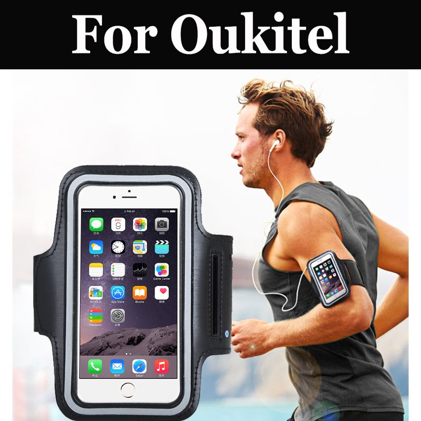【The road to happiness Store】Sports Armband Holder Case Gym Jogging Strap For Oukitel U7 Max U16 Pro C5 U22 K6000 Plus C8 K3 K4000 Plus. 