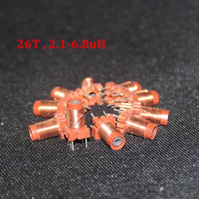 【Hey my home】10pcs Adjustable Inductor 26T 26 turns Variable Core 2.6uH to 6.8uH Including  High Frequency 25-100MHz