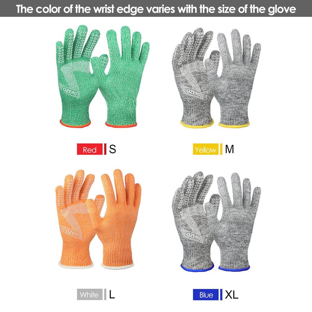 FG Level 5 HPPE EN388 Safety Gloves Cut Resistant Anti-Puncture Work Protection Gloves Grinding Welding Work Gloves Anti Cut Gloves For Kitchen Garden #450147. 