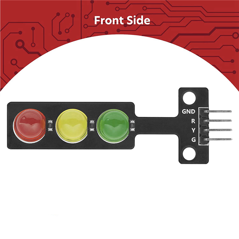 10x LED Traffic Light Module Creative DIY Mini Traffic Light 3.3-5V Compatible with for Arduino. 