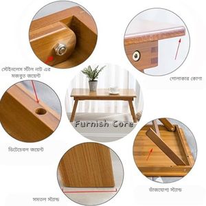 Wooden Laptop Stand Study Table - Stylish And Functional Wooden Stand For Comfortable Laptop Use. 