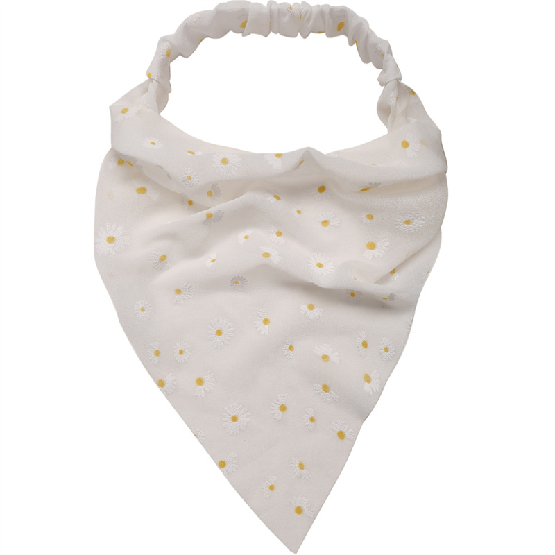 Elastic hair bands headband flower print hair scarf floral triangle bandanas nicle