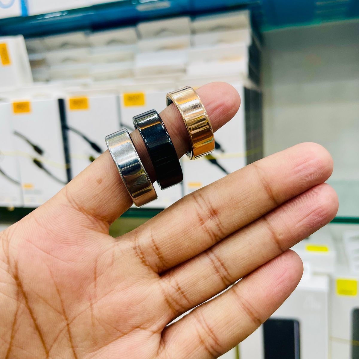 Colmi R12 Smart Ring with Digital Display 5ATM Waterproof Fitness & Activity Tracker Smart Ring. 