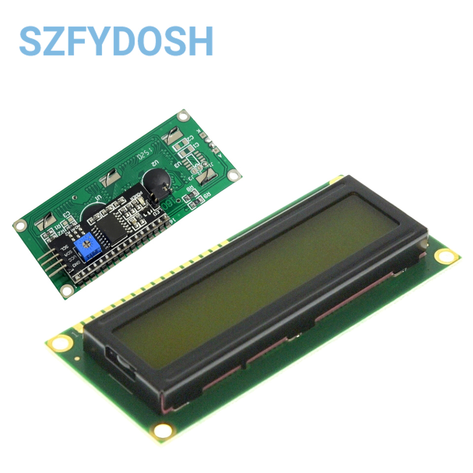 LCD1602 1602 LCD Module Blue / Yellow Green Screen 16x2 Character LCD Display PCF8574T PCF8574 IIC I2C Interface 5V For Arduino. 