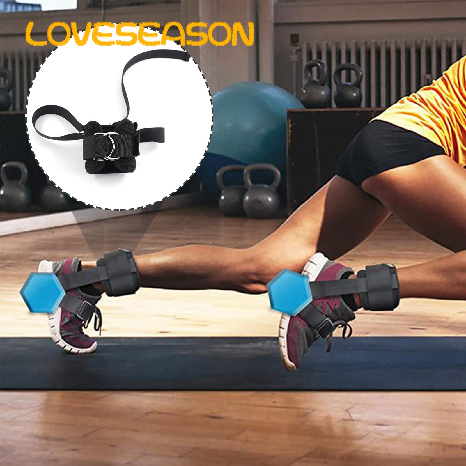 Dumbbell Foot Attachment Strap Enhance Workout with Adjustable Dumbbell Foot Attachment Ankle Strap for Fitness Equipment. 