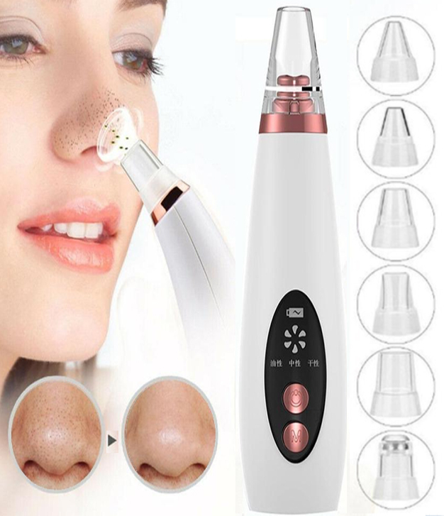 Blackhead Remover Extractor 6 Suction Head Beauty Machine For Skin Care. 