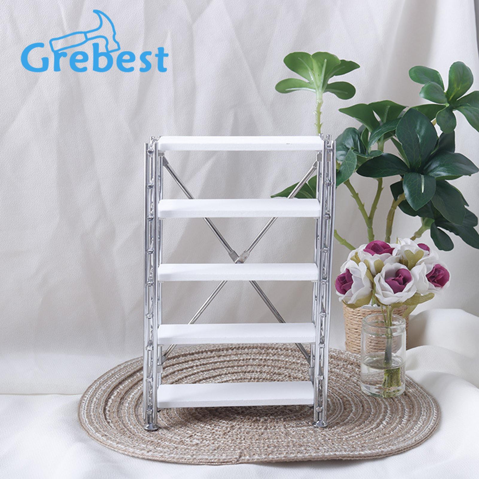 Miniature Bookshelf Miniature Dollhouse Storage Display Shelf Exquisite 1 12 Scale Rack for Decoration less Than Dollhouse Rack. 