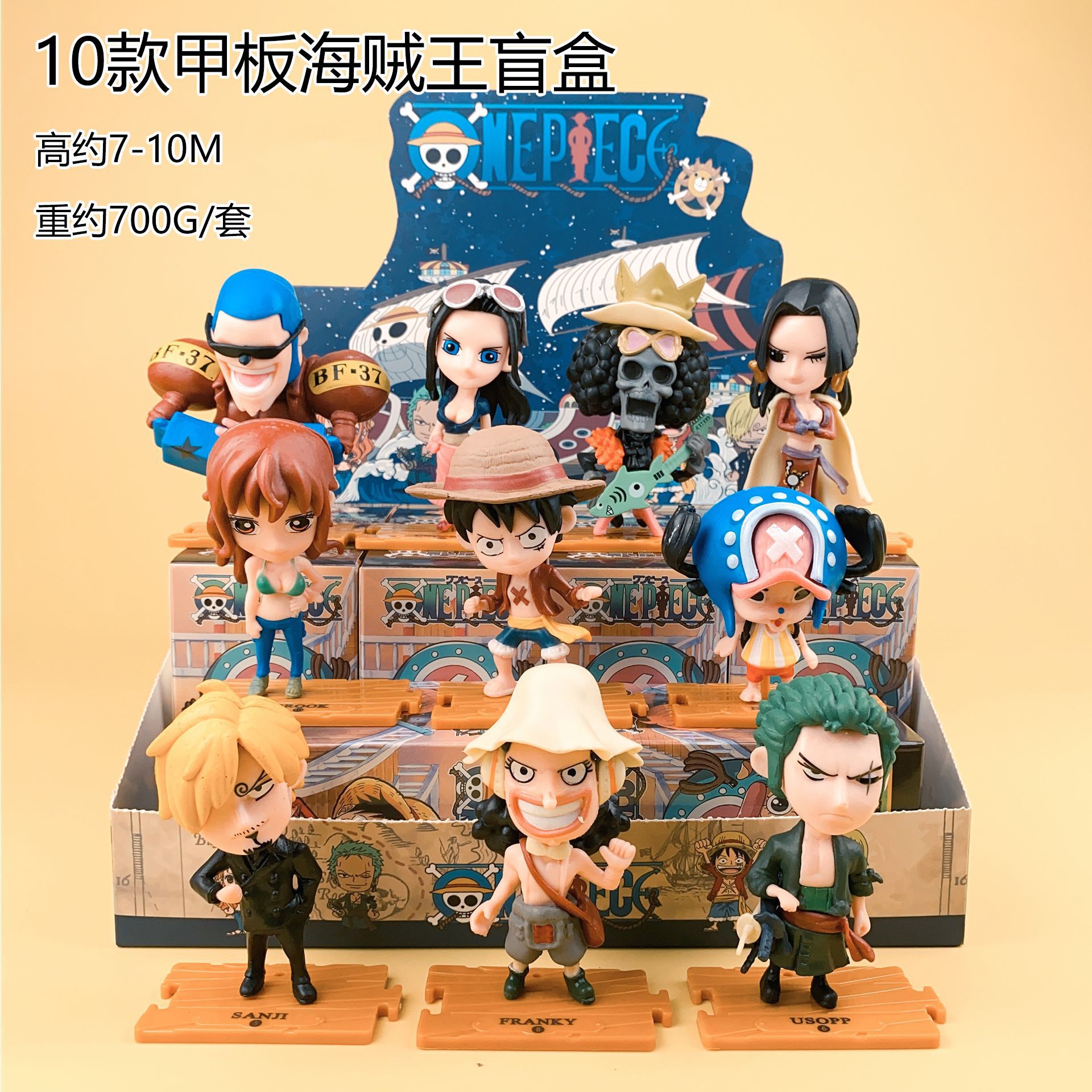 One Piece Blind Box Figure Luffy Zoro Chopper Sanji Ace Gacha Machine Model Claw Machine Blind Box Ornament. 